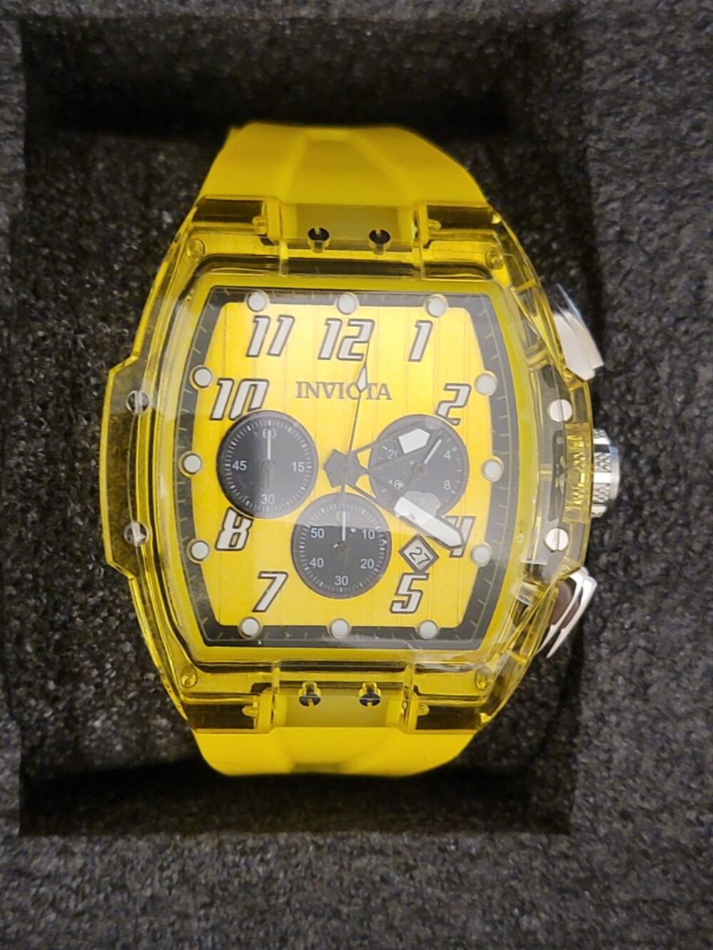Invicta S1 Rally Kinesia Anatomic Men's Watch - 47mm, Yellow
